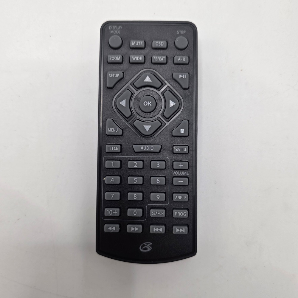 GPX DVD Player Remote Control Replacement Matte Black Infrared Media Controller
